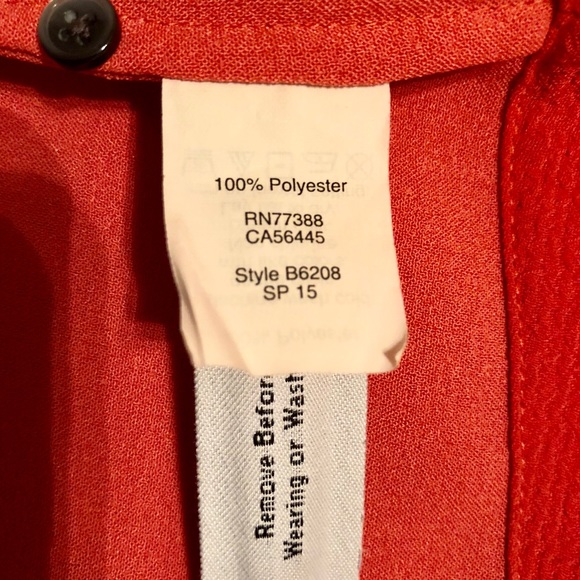 Madewell Orange Blouse - Picture 8 of 8